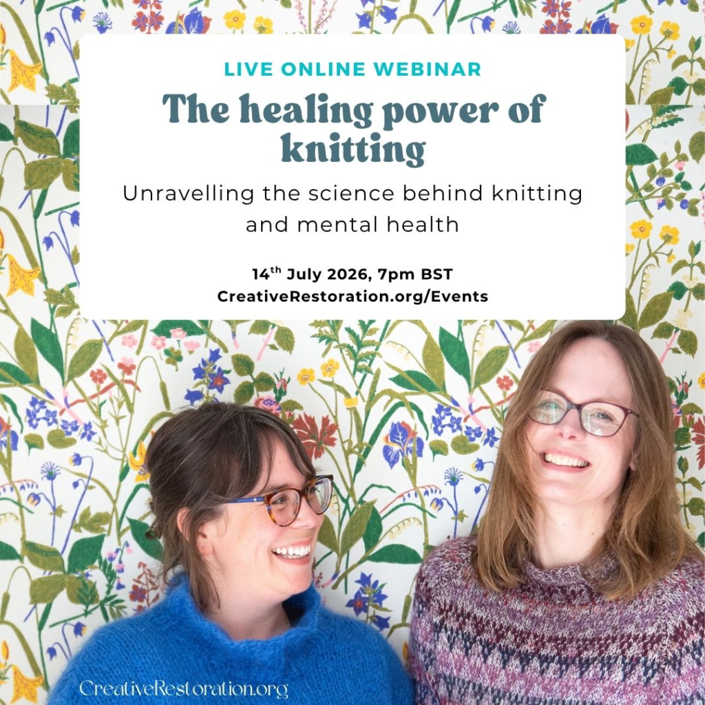 The Healing Power of Knitting Live Webinar, July 2026
